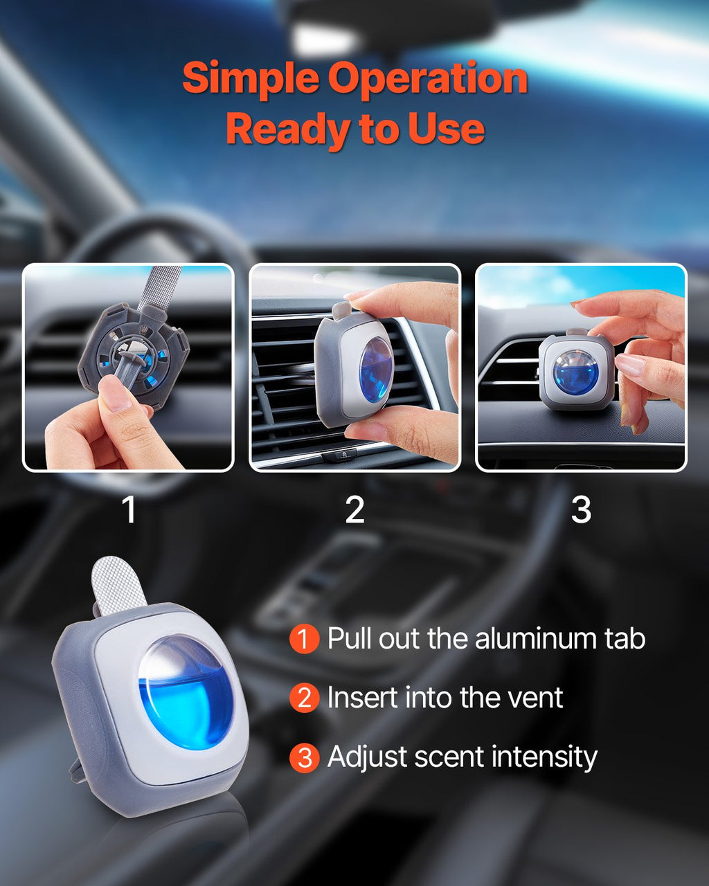 Car Air Freshener 6-Pack | New Car Scent Vent Clips | Long Lasting 4ml Each | Premium Fragrance — Prime Trend Market