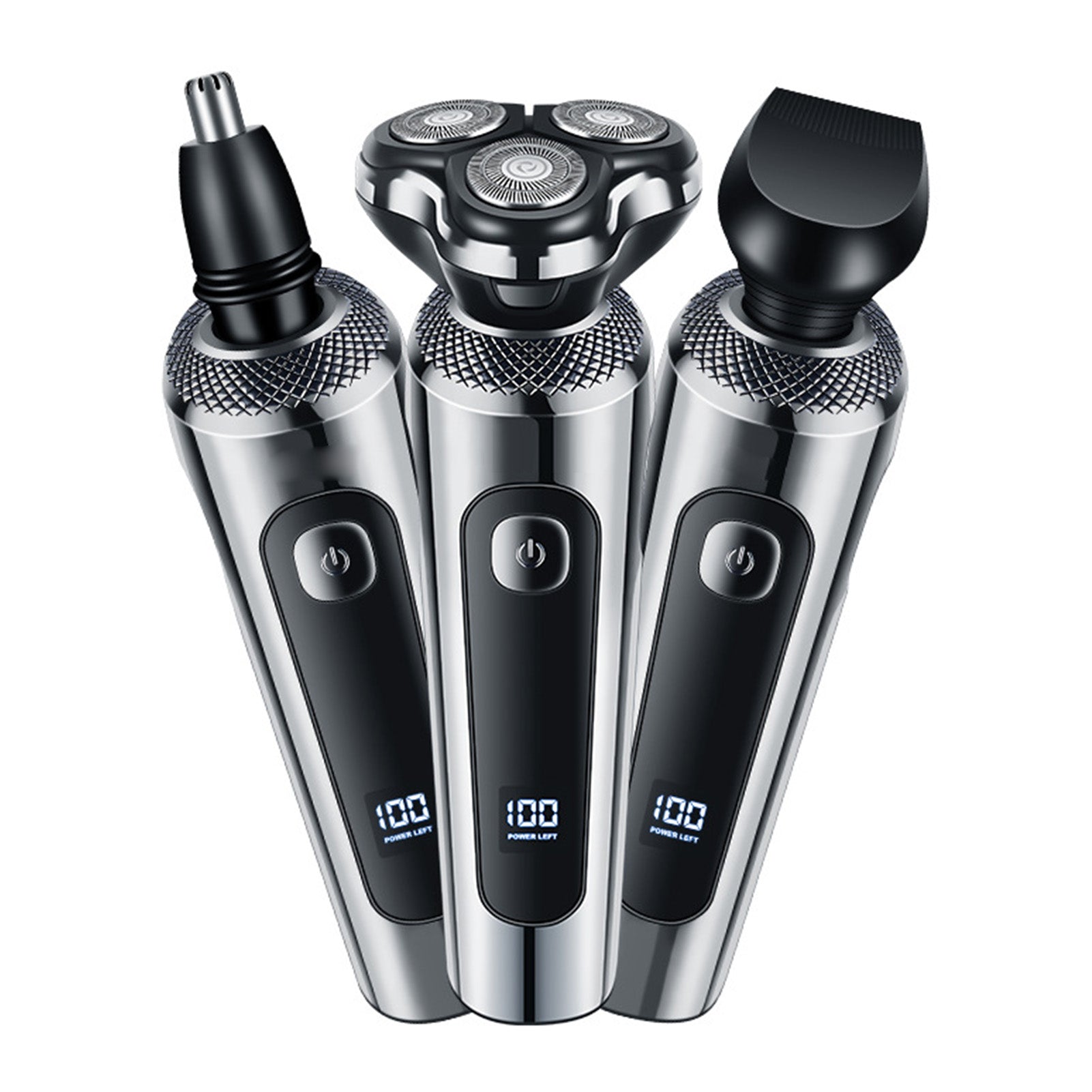 3-in-1 Men's Grooming Kit | IPX7 Waterproof 3D Floating Beard Trimmer | USB Rechargeable with LED Display — Prime Trend Market