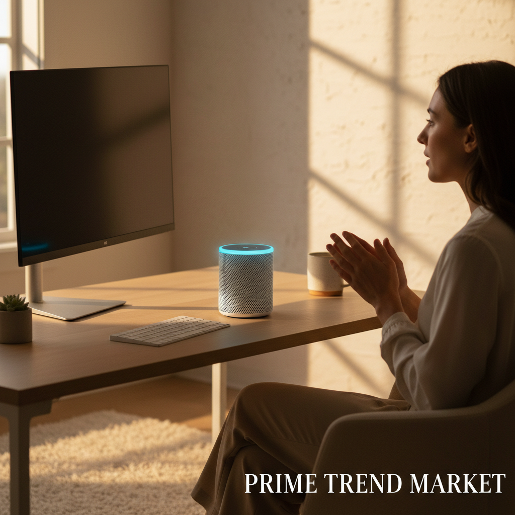 AI Voice Control Smart Speaker — Bluetooth 5.0, Bass Boost & Multi-Mode Playback — Eliza & Tuan