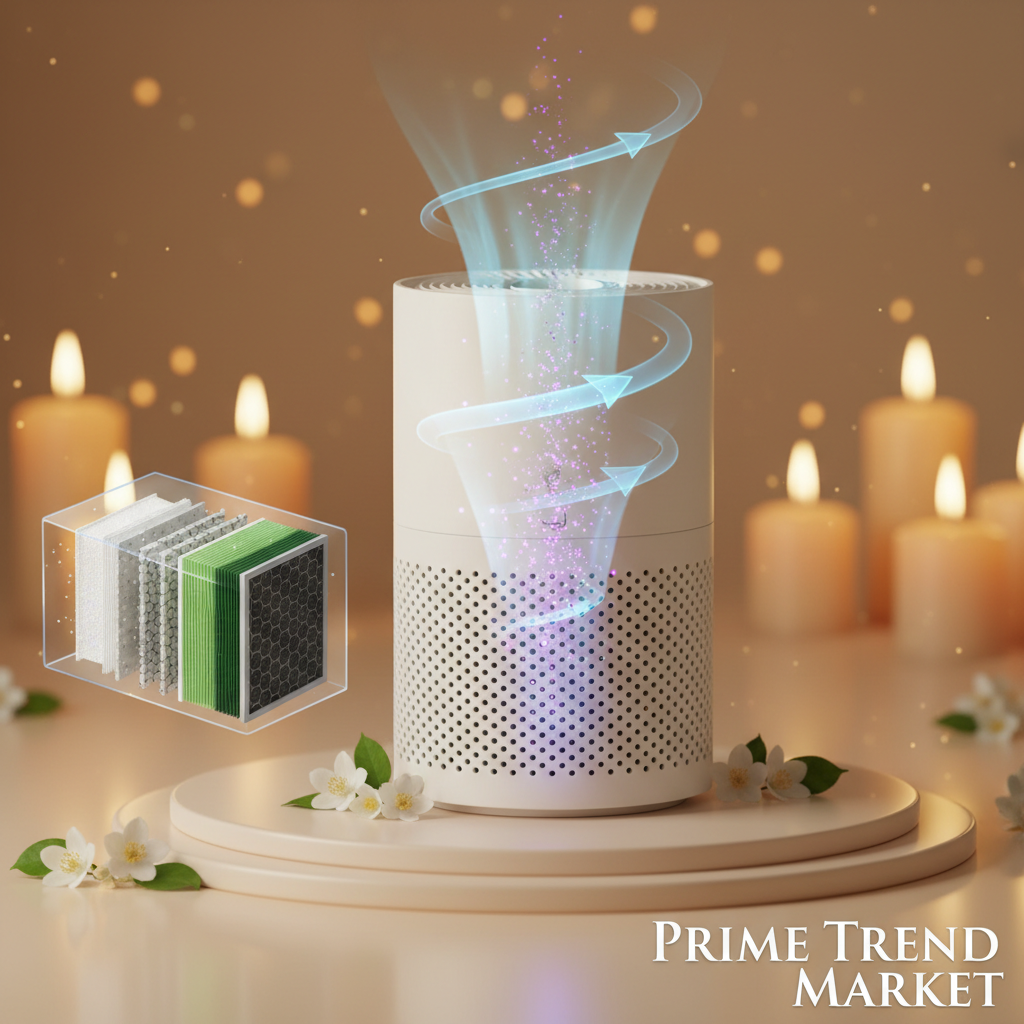 HEPA H13 Air Purifier | 360° Filtration | 960 Sq.Ft | Auto Mode | Ultra Quiet 25dB | PM2.5 Monitor — Prime Trend Market