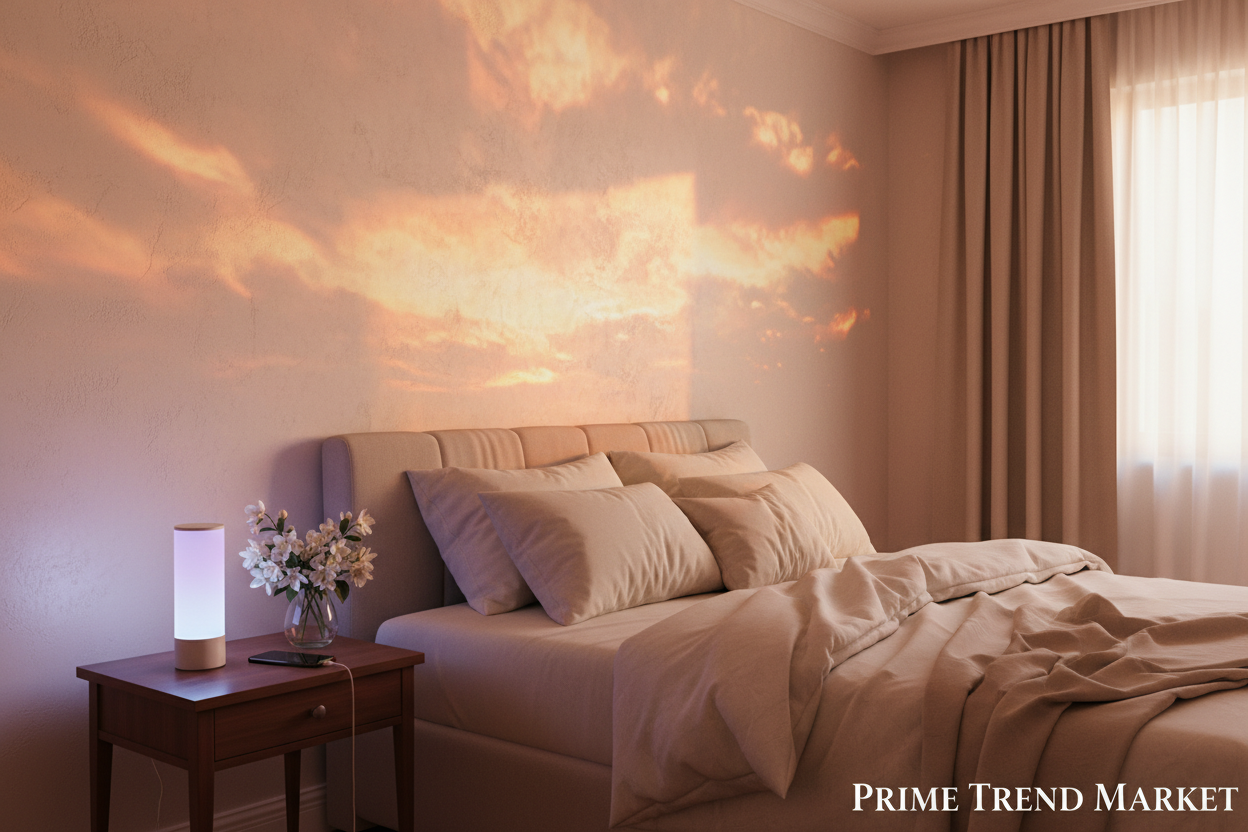 Ambient Room Bundle | Smart Sunset Lamp + RGB Night Light Wireless Charger — Prime Trend Market