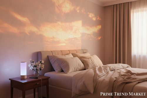 Ambient Room Bundle | Smart Sunset Lamp + RGB Night Light Wireless Charger — Prime Trend Market