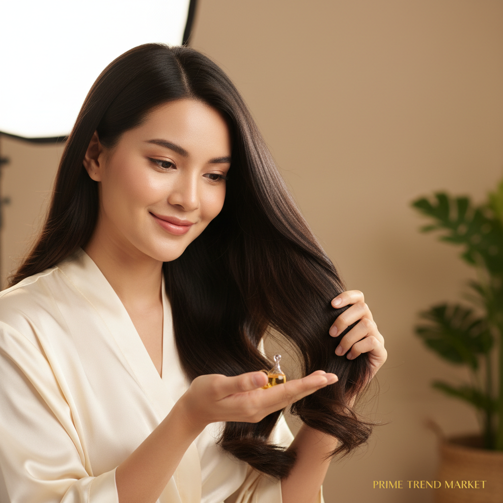 EELHOE Hair Oil Care Capsules — Frizz Control, Split End Repair & Shine Boost Hair Treatment — Prime Trend Market
