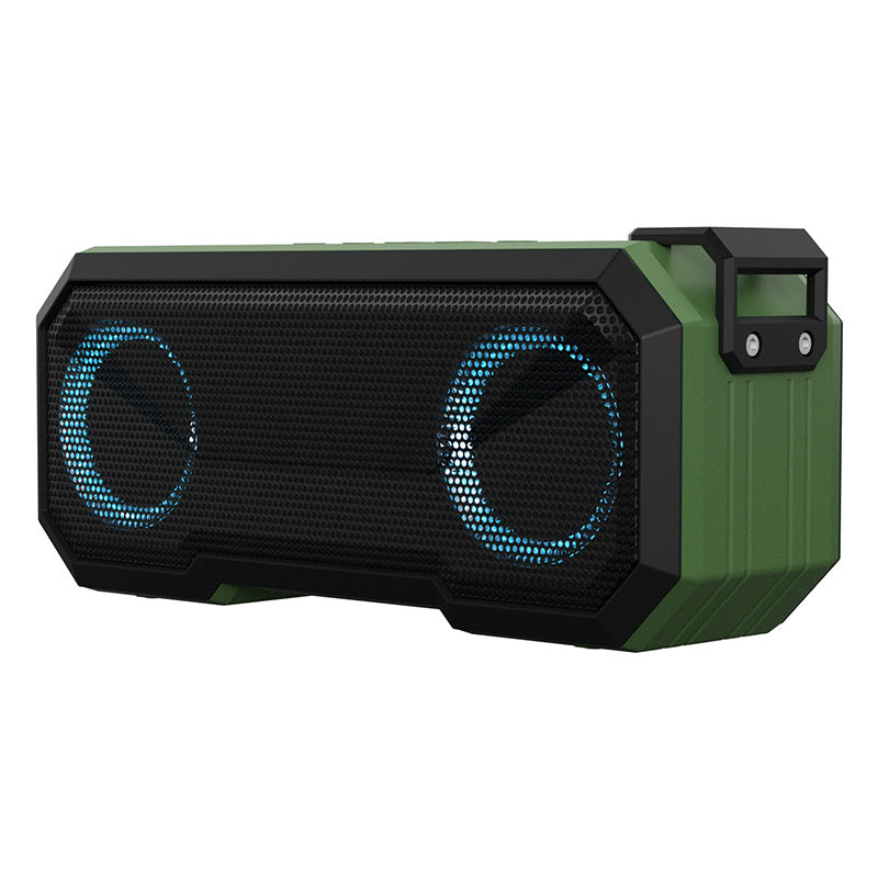 Waterproof Luminous Outdoor Bluetooth Speaker — 16W Dual, LED Light Show & 3000mAh Power Bank — Eliza & Tuan