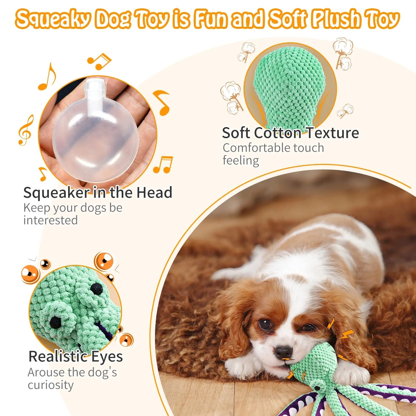 PawSqueak Octopus Shell Squeaky Chew Toy – Bite Resistant Teeth Cleaning Puzzle Toy for Cats & Dogs — Prime Trend Market