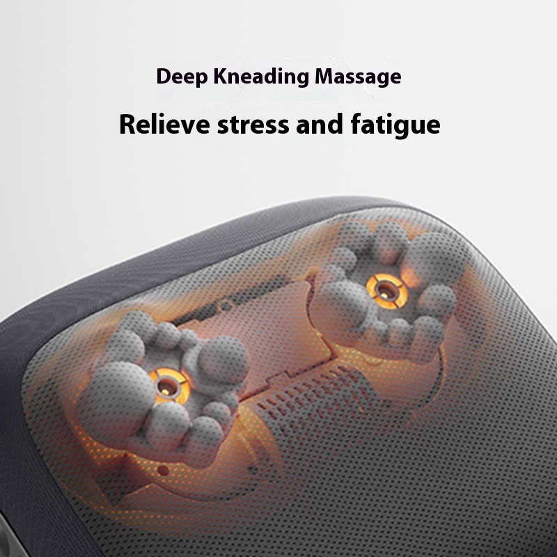 Luxury Smart Neck & Shoulder Massage Pillow — Cervical Spine Relief, Bluetooth, USB Rechargeable — Eliza & Tuan