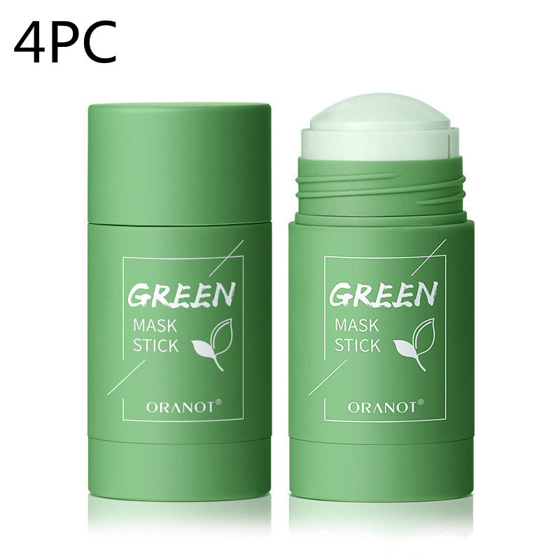 Green Tea & Eggplant Solid Mud Mask — Deep Cleansing, Oil Control & Moisturizing — Prime Trend Market