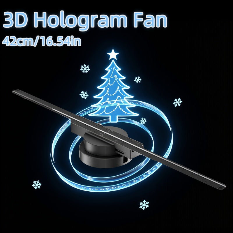 3D Hologram Fan Display — WiFi App-Controlled 16.5" LED Advertising Sign — Prime Trend Market