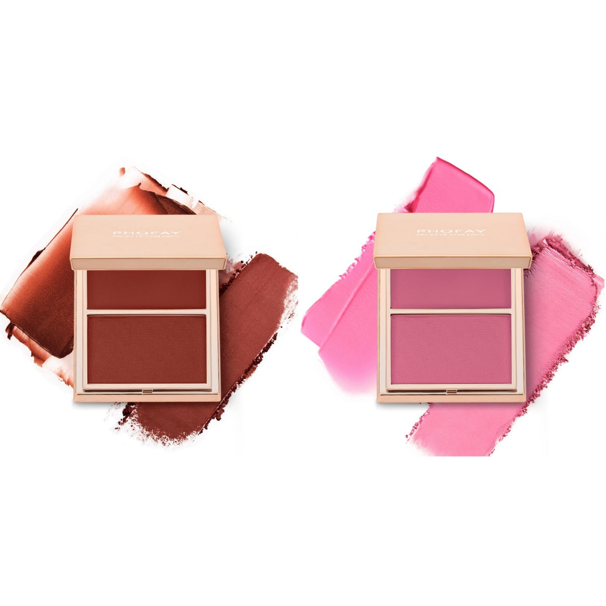 Double-Take Cream & Powder Blush Duo — Smooth, Weightless & Buildable | 6 Shades + Sets — Prime Trend Market