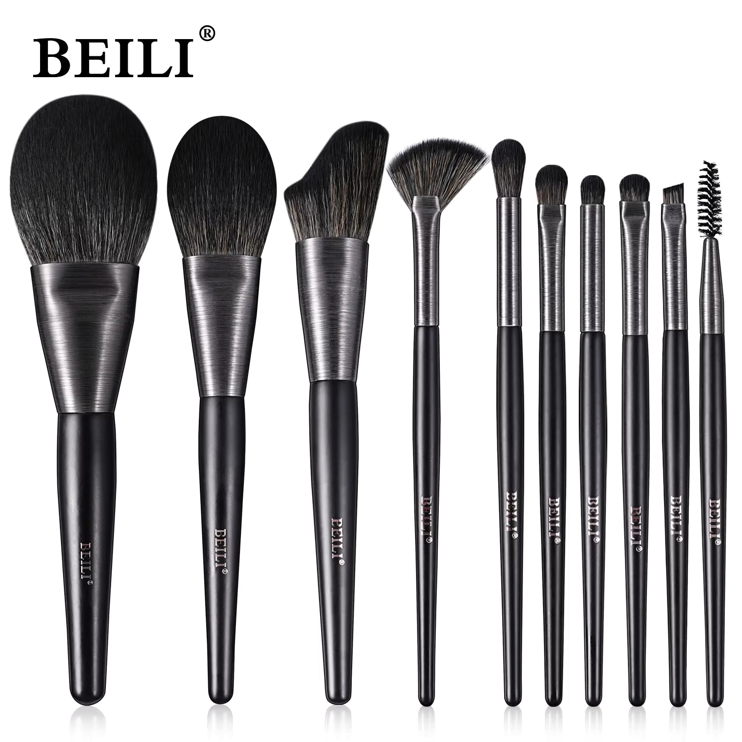 10-Piece Rose Gold Luxury Vegan Makeup Brush Set — Contour & Blush Brushes — Prime Trend Market