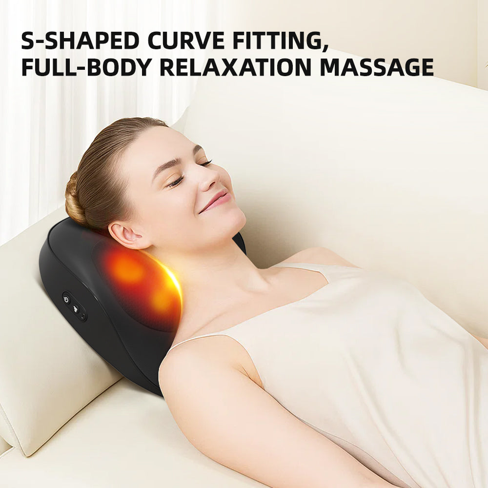 Luxury Smart Massage Cushion with Heat — 3 Speed Neck, Back & Shoulder Massager for Home, Office & Car — Eliza & Tuan