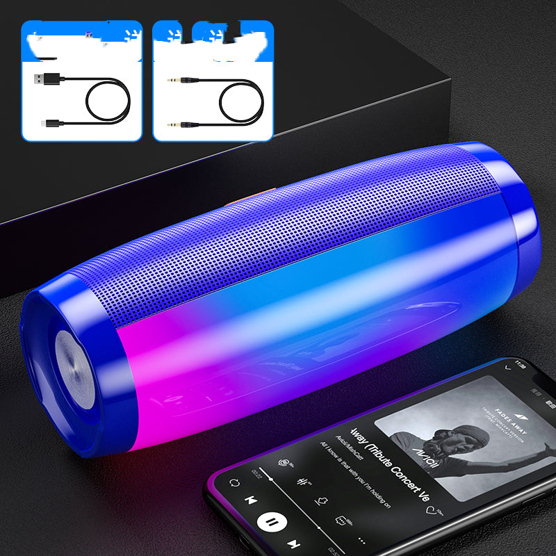 BassGlow™ RGB Bluetooth Speaker — Wireless Portable Bass Sound with Neon Light Show — Eliza & Tuan