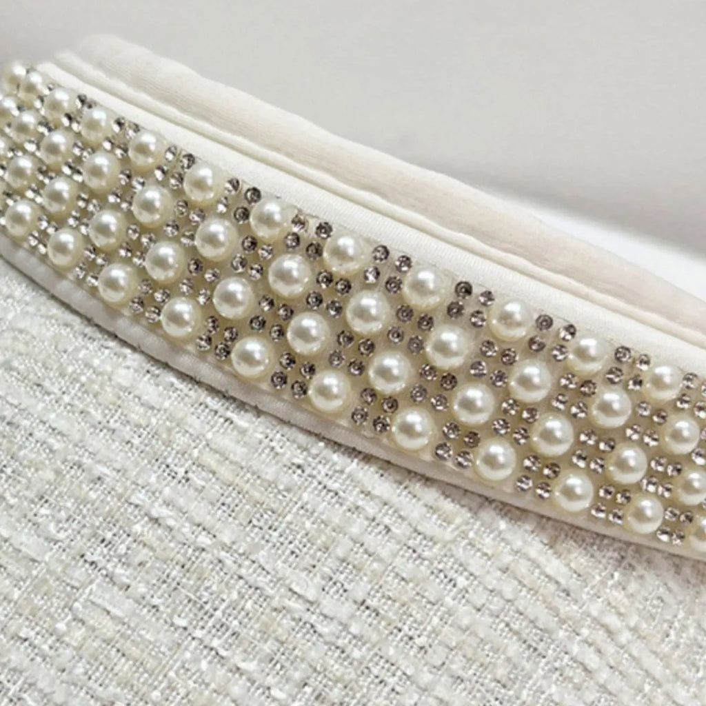 Pearl-Detail Sun Visor