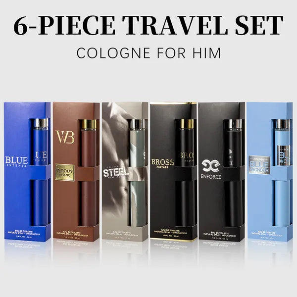 6-Piece Men's Eau de Toilette Gift Set — 6 Unique Scents | 35ml Each | Long-Lasting Fragrance | Perfect Gift for Him — Prime Trend Market