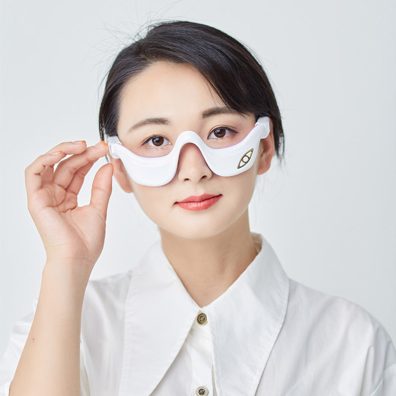 Luxury Smart Eye Massager — Hot Compress Vibration Pulse Therapy for Dark Circles, Puffiness & Eye Rejuvenation — Prime Trend Market
