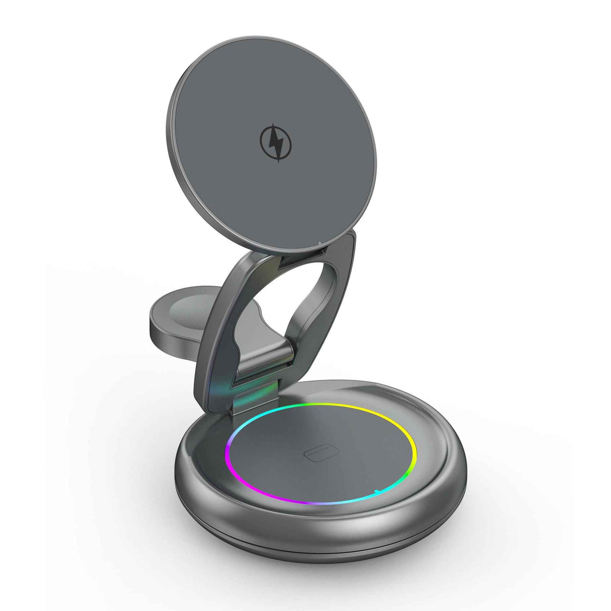 Metal 3-in-1 Wireless Rotatable Charger Bracket