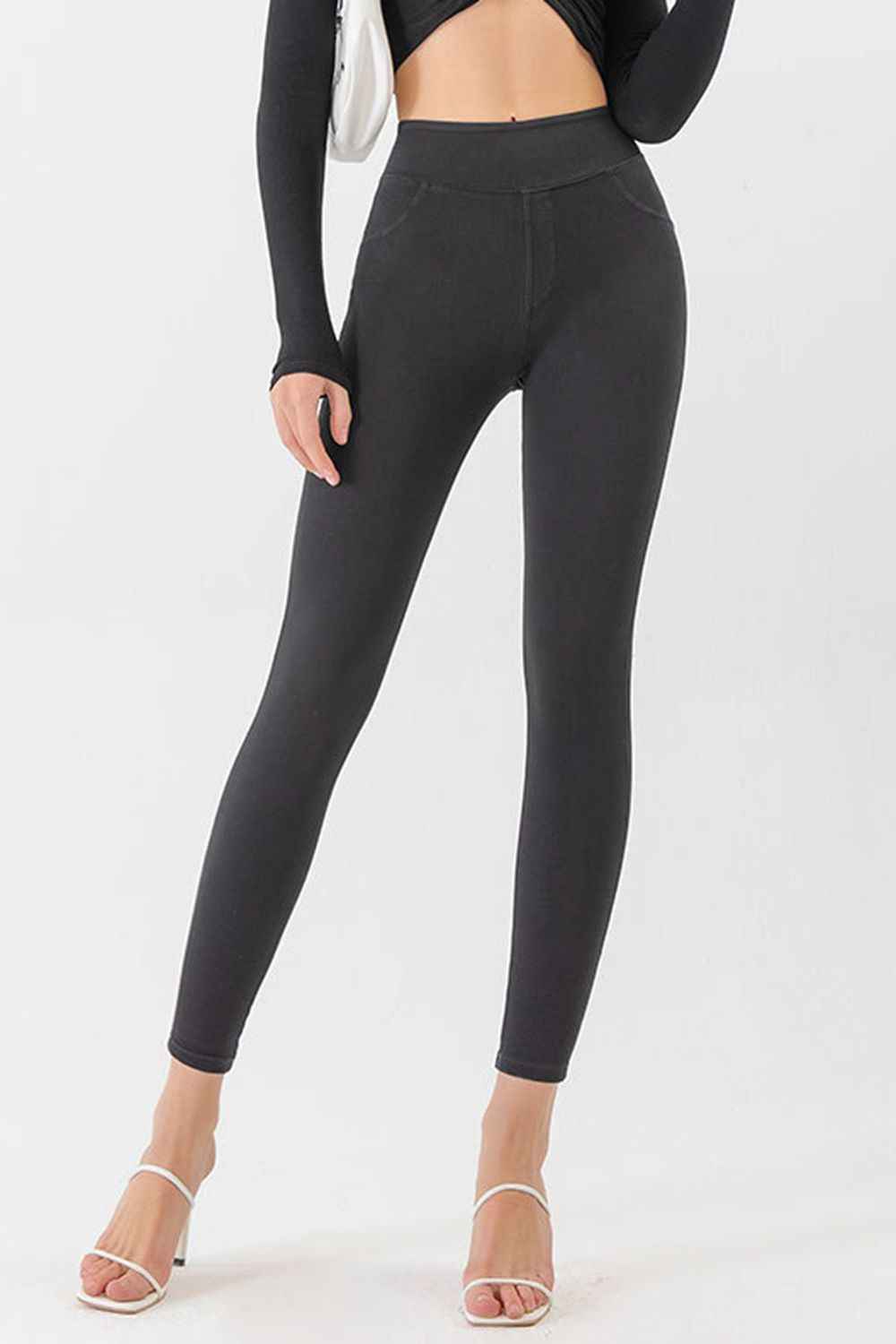 High-Waist Stretch Skinny Jeans
