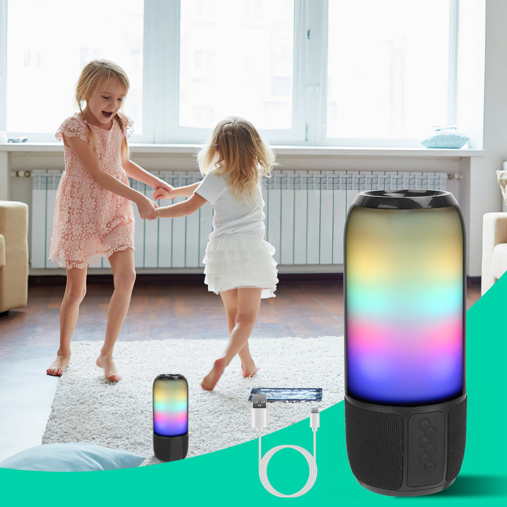 RGB Party Speaker — 6 Color Light Show, TWS Stereo, 10H Battery & Multi-Mode Playback — Prime Trend Market