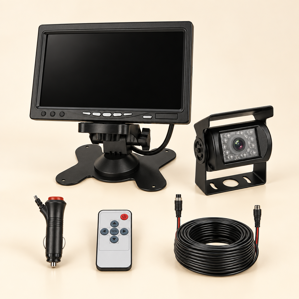 7" Backup Camera System | IP67 Waterproof | Night Vision | 110° Wide Angle | Trucks Vans SUVs