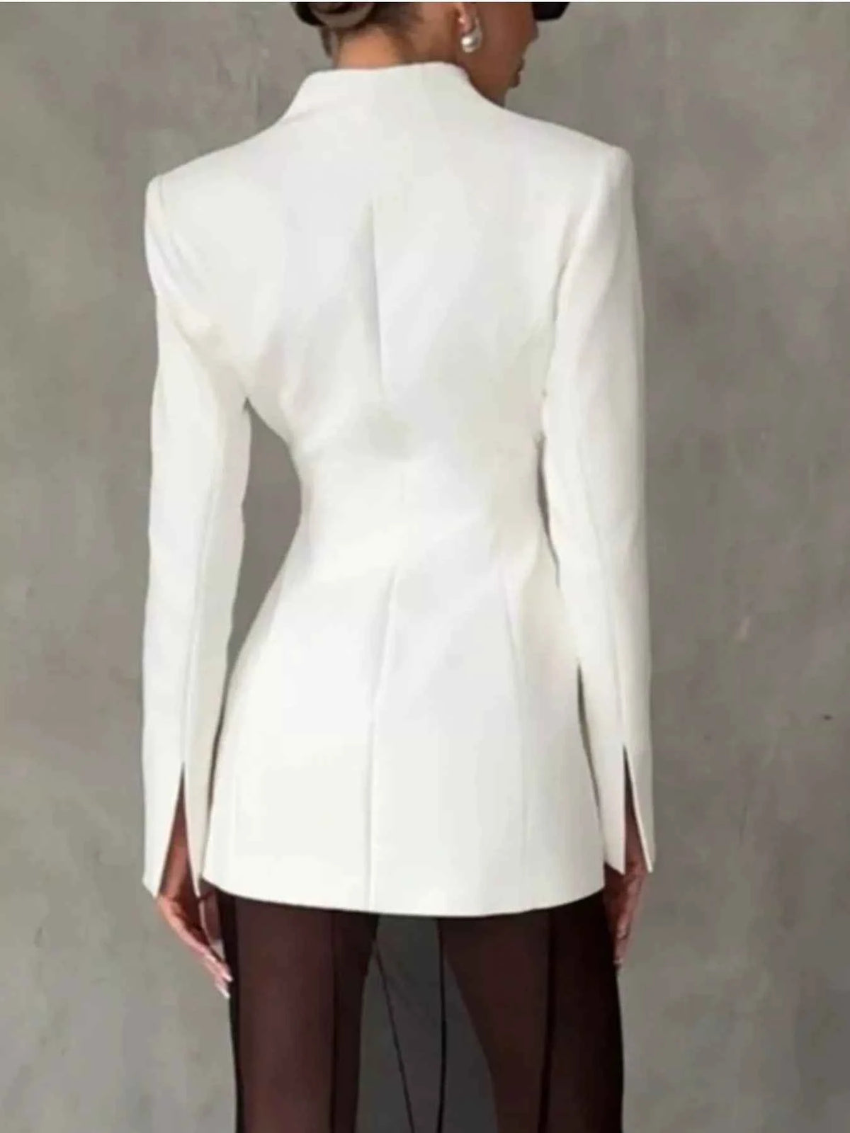 Slim-Fit Structured-Waist Blazer