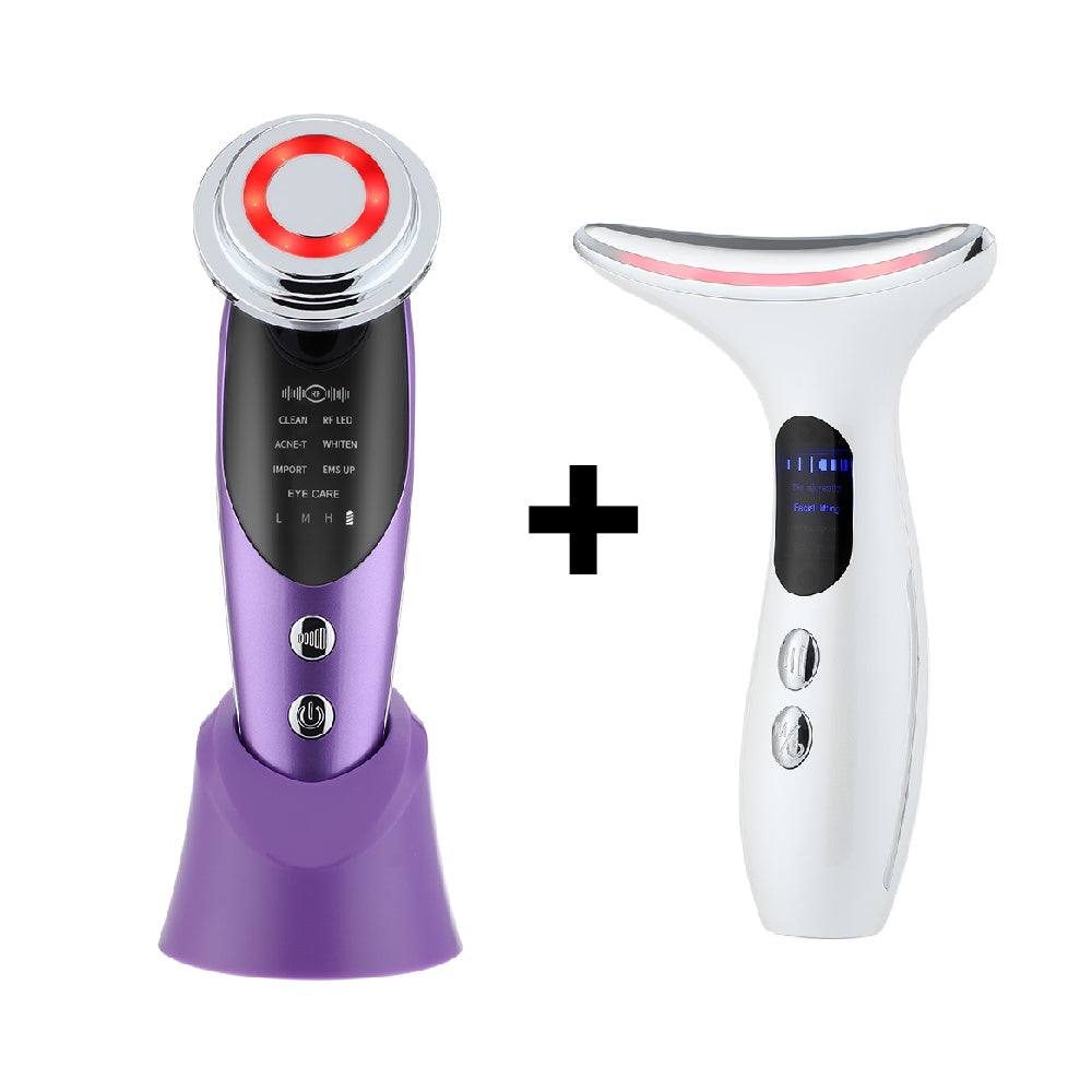 3-in-1 Face & Neck Lifting Kit | LED Ion Therapy Skin Tightening Beauty Wand Set — Prime Trend Market