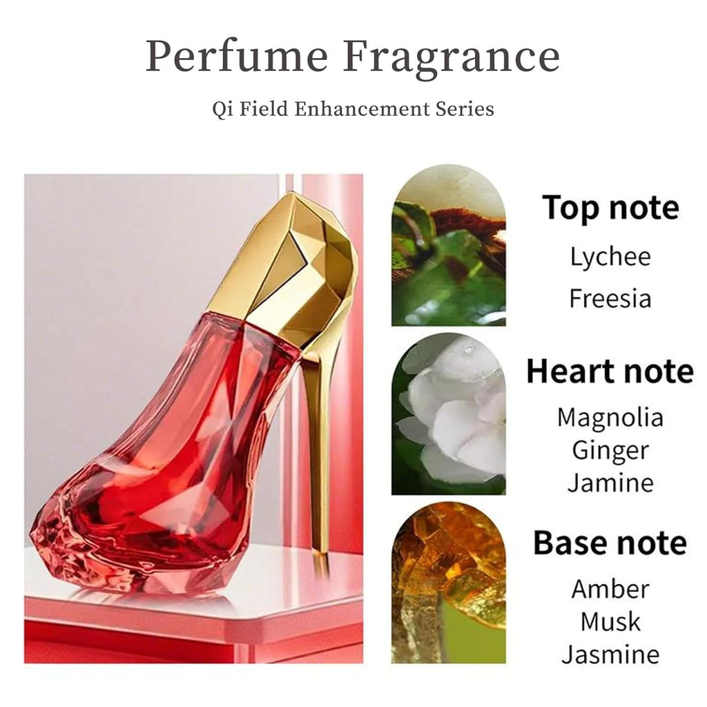Red High-Heel Perfume Bottle — Long-Lasting Floral Woody Fragrance for Women — Prime Trend Market