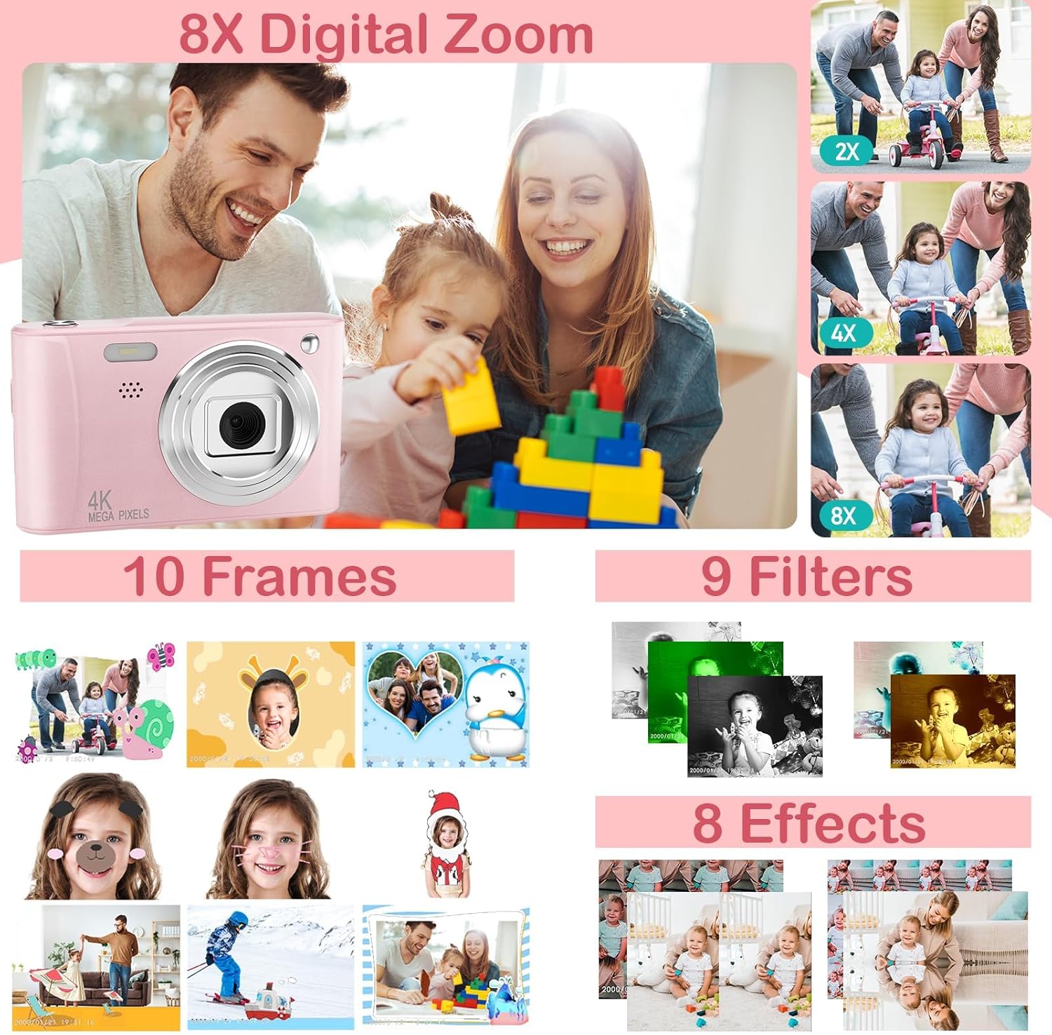 Kids Digital Camera Birthday Gift Set | 48MP 1080P + 32GB SD Card — Prime Trend Market