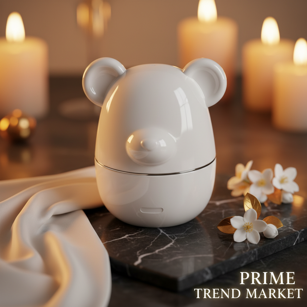 Luxury Bear-Face Microcurrent EMS Facial Sculpting Device — Anion Skin Renewal & Color Light Therapy — Eliza & Tuan