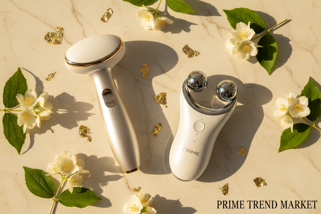 Neck & Face Lifting Bundle | EMS Neck Massager + V-Face Sculpting Device — Prime Trend Market