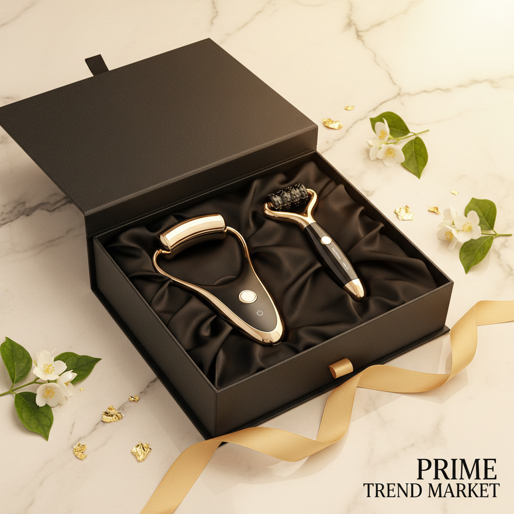 Neck & Face Lifting Bundle | EMS Neck Massager + V-Face Sculpting Device — Prime Trend Market