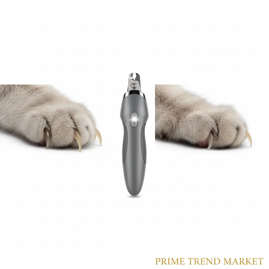 LED Cat Nail Clipper with Safety Light — Stress-Free Pet Grooming Tool — Prime Trend Market