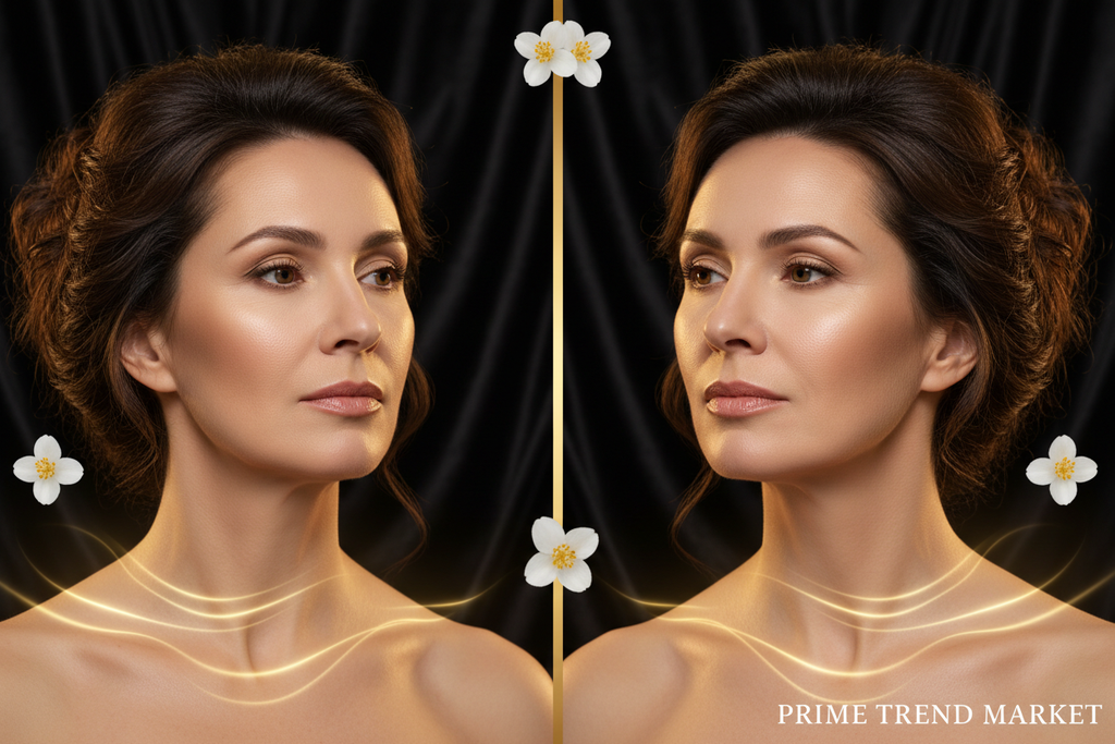 EMS Thermal Neck & Face Lifting Massager | LED Photon Microcurrent Wrinkle Remover — Prime Trend Market