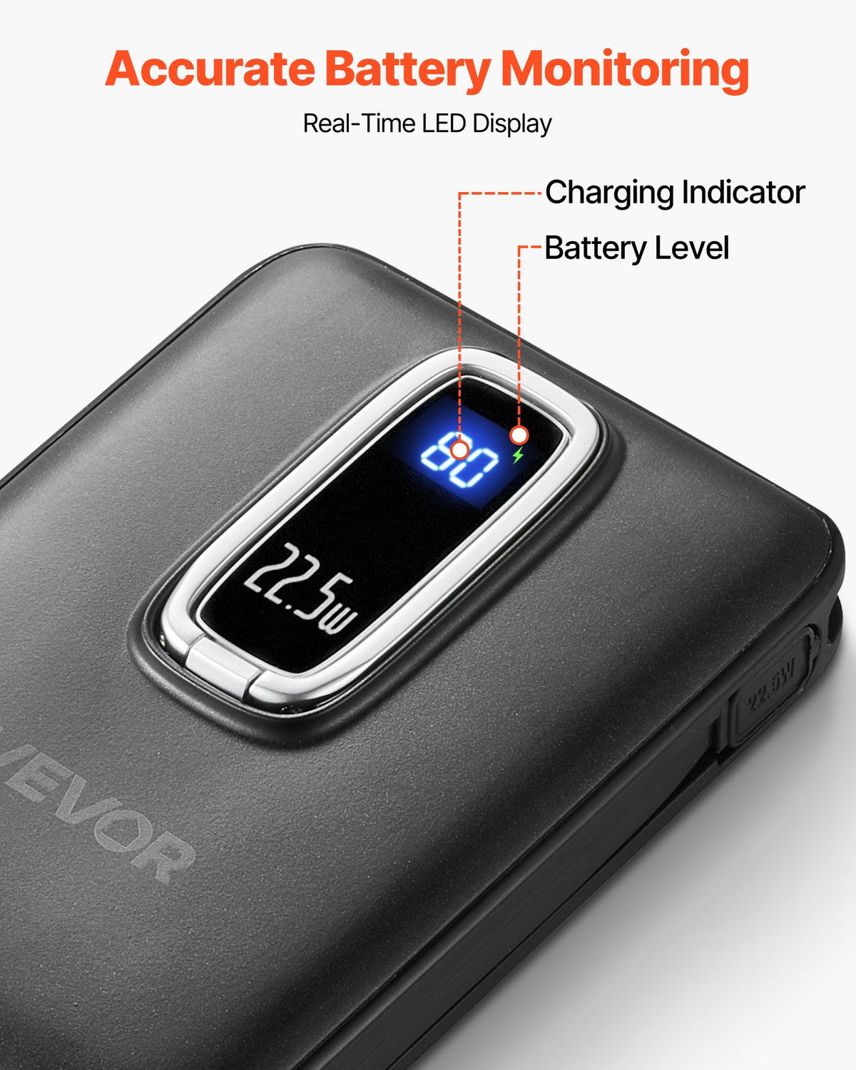 Magnetic Power Bank 10000mAh — MagSafe-Compatible Wireless Charger with LED Display & Stand — Prime Trend Market