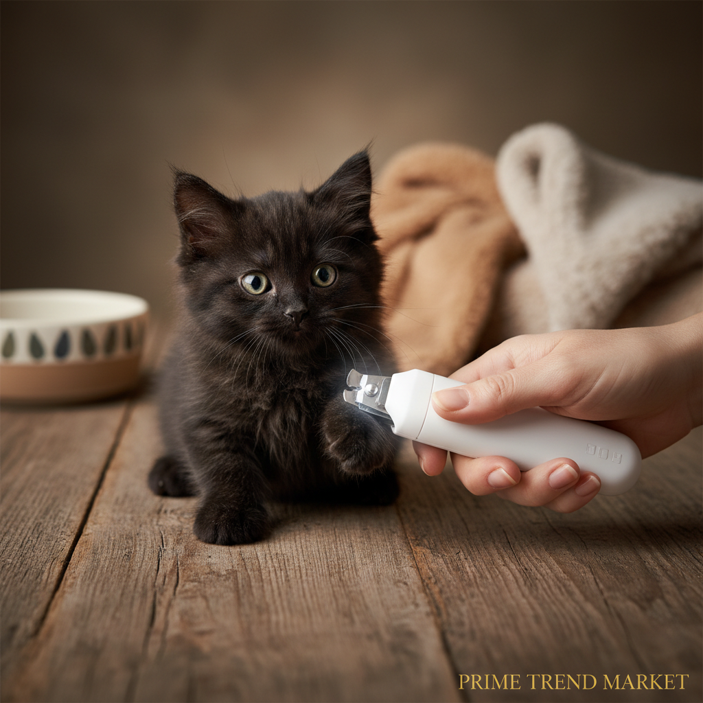 LED Cat Nail Clipper with Safety Light — Stress-Free Pet Grooming Tool — Prime Trend Market