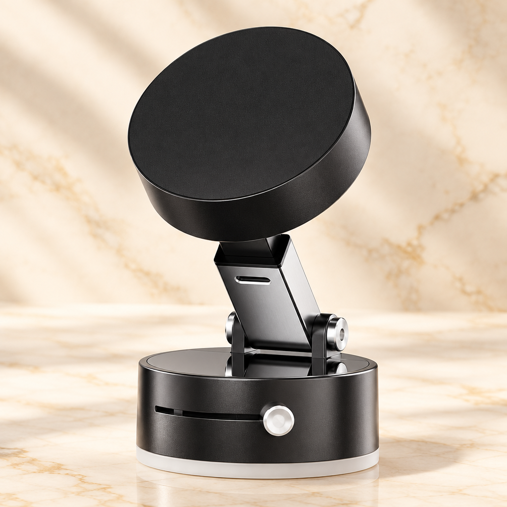 Black magnetic phone holder