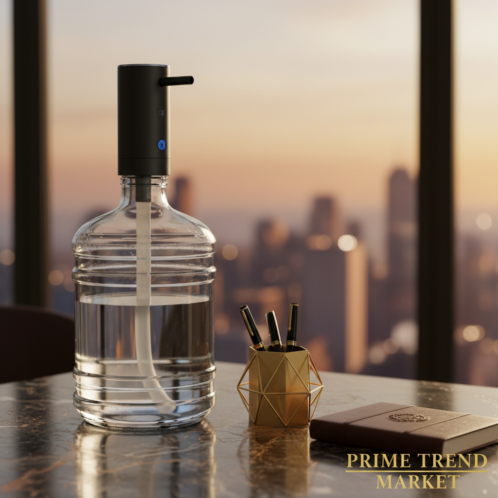 Luxury Smart Desktop Water Dispenser Pump — USB Electric Bottle Pump for Home & Office — Prime Trend Market
