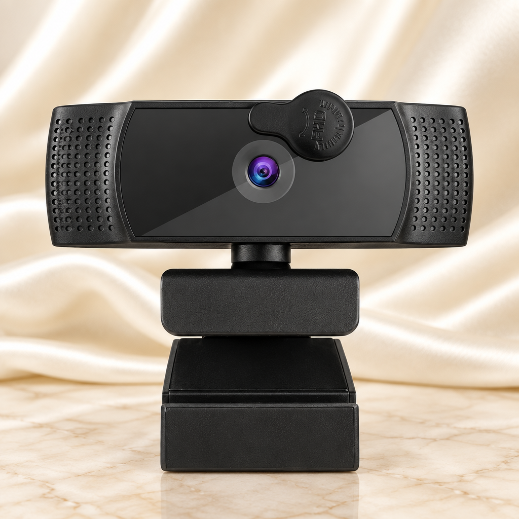 Black webcam