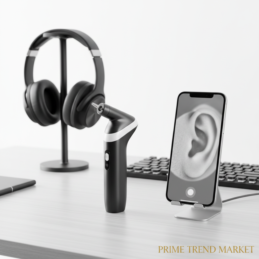 Wireless HD Ear Endoscope — Smart Luminous Ear Pick with 1296p Camera — Eliza & Tuan