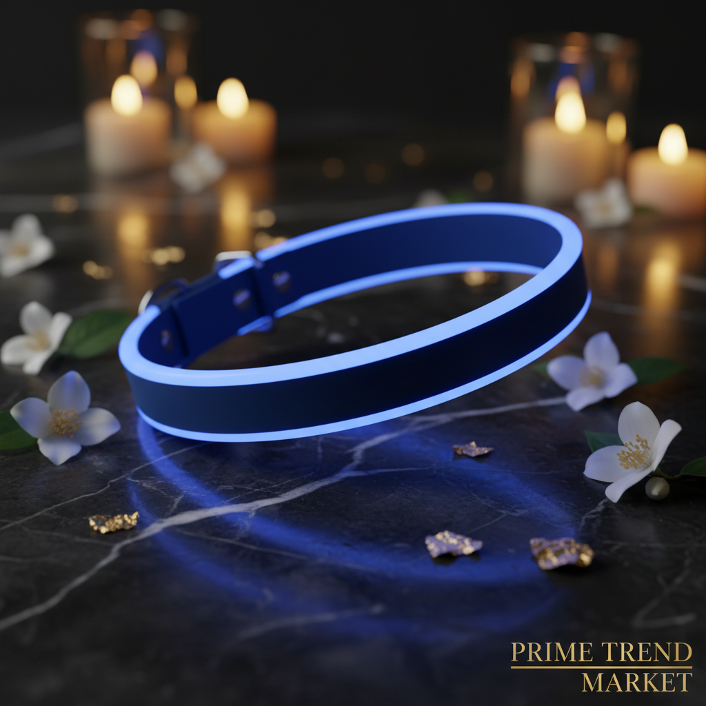 Luxury LED Safety Night Collar for Cats & Dogs — USB Rechargeable Luminous Pet Collar — Prime Trend Market