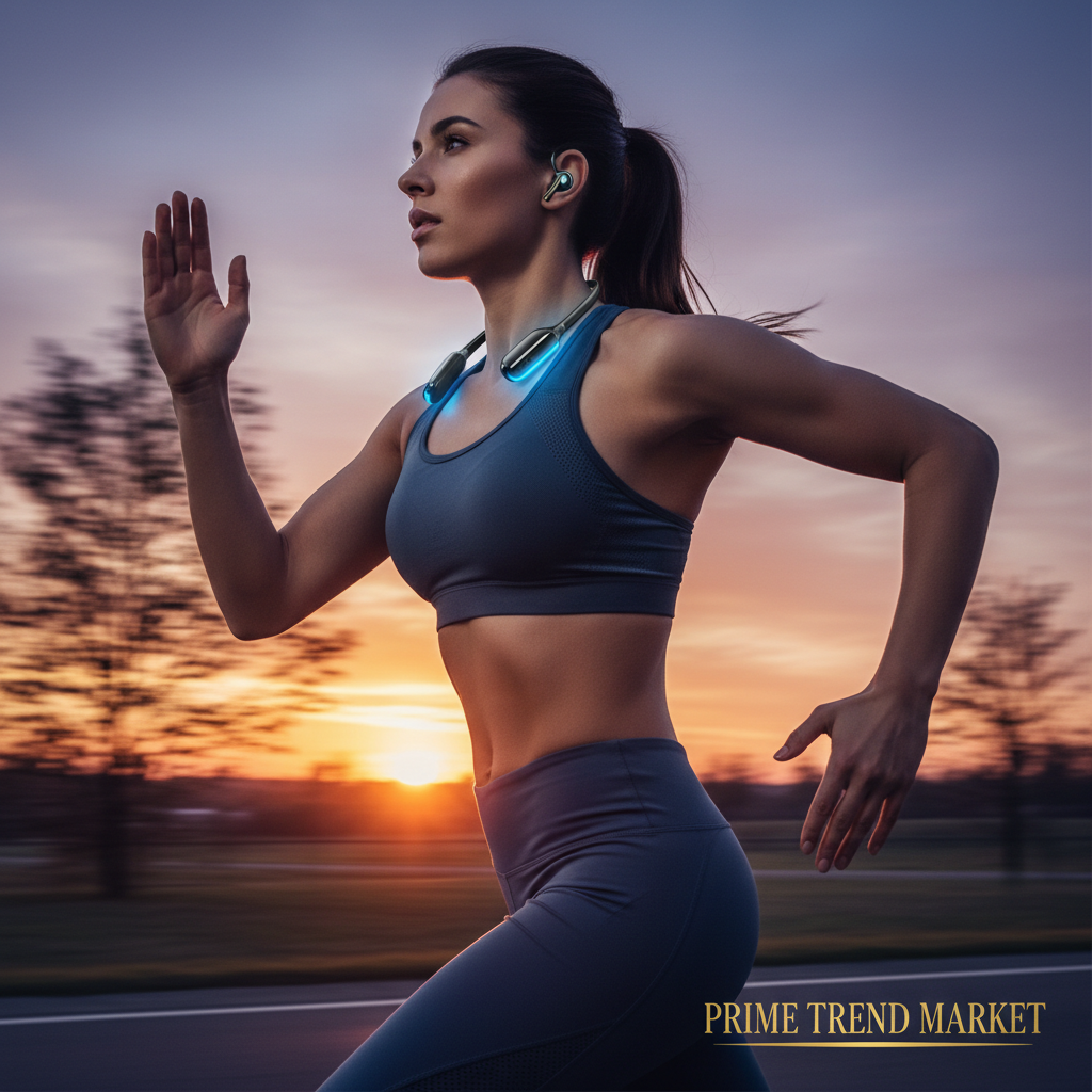 Wireless Sports Neckband Earphones — Bluetooth V4.1, LED Light, Sweat-Proof, 8Hr Battery — Eliza & Tuan