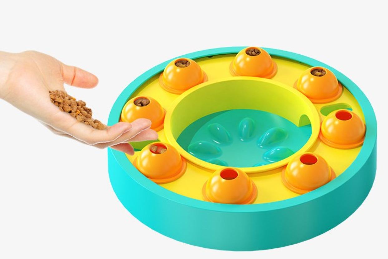 Luxury Dog IQ Puzzle Toy & Slow Feeder Treat Dispenser — BPA-Free, 3 Colors — Prime Trend Market