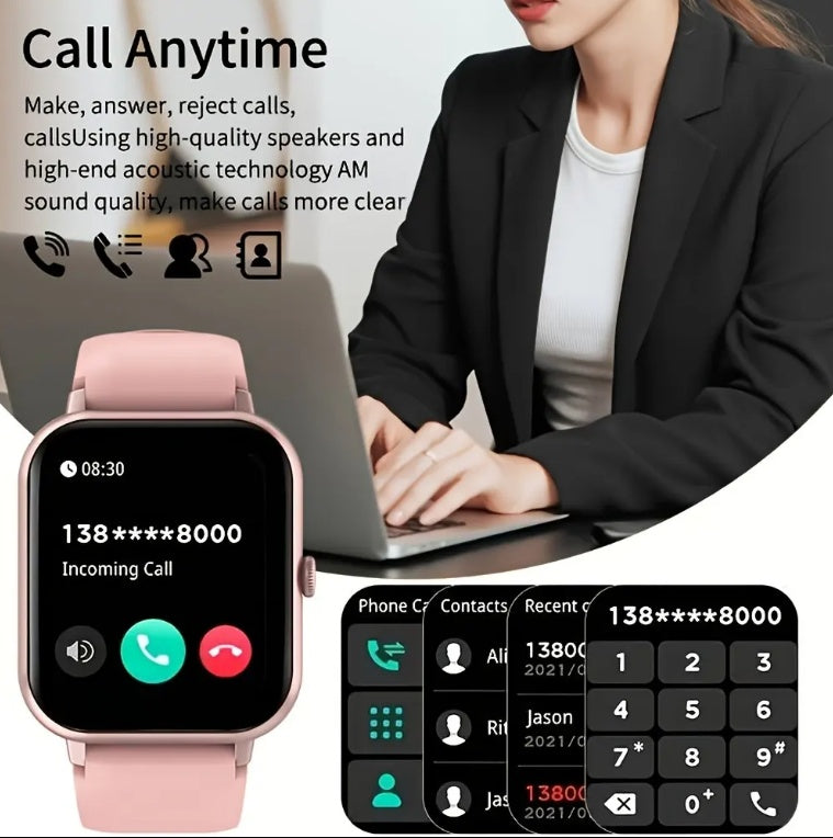 ZL54CJ Square Smartwatch – BT Calls, Heart Rate, Sport Mode, Fitness Tracker, Waterproof, iOS & Android (Women & Men) — Prime Trend Market