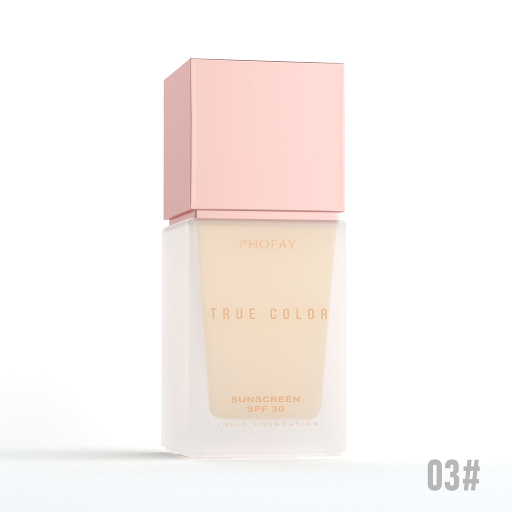 Matte Sunscreen Liquid Foundation SPF 30 — Full Coverage & Sun Protection | 6 Shades — Prime Trend Market