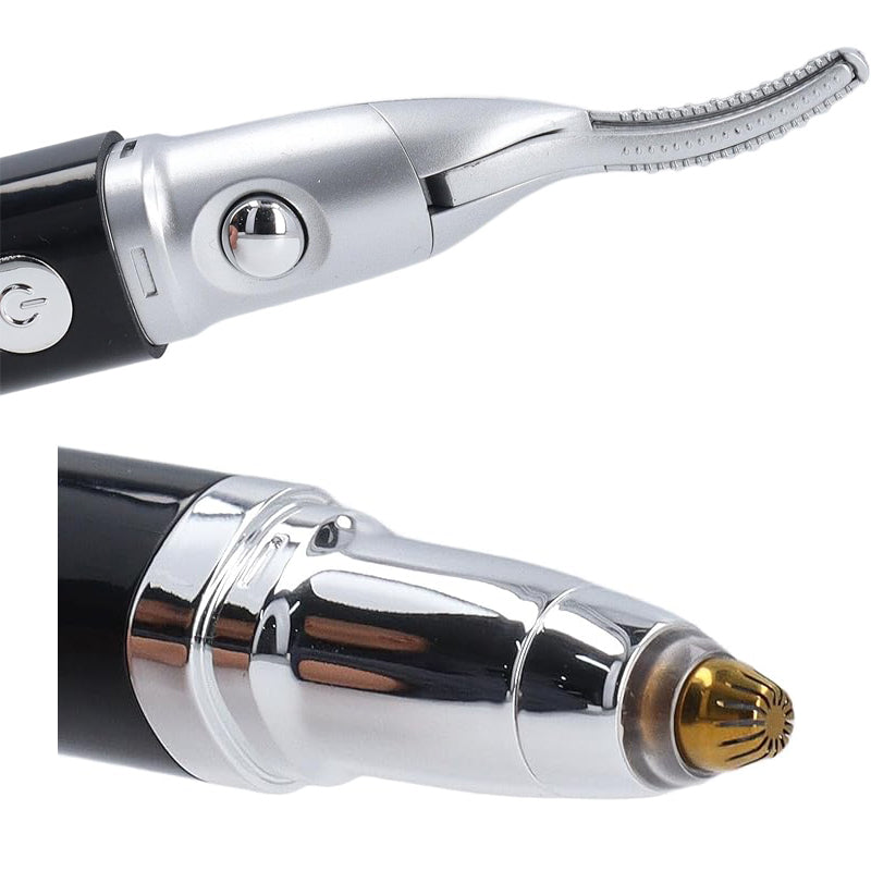 2-in-1 Electric Heated Eyelash Curler & Eyebrow Trimmer – USB Rechargeable | Portable Beauty Tool for Women — Prime Trend Market