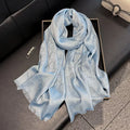 Pastel Raw-Hem Polyester Scarf