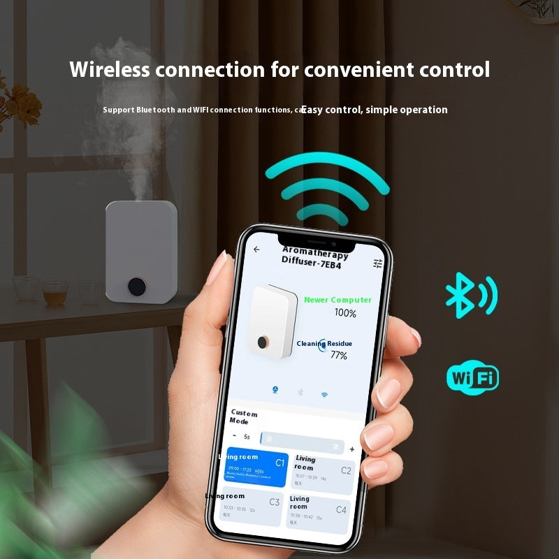 Luxury Smart Ultrasonic Aroma Diffuser & Humidifier — Nano Atomization, Bluetooth & WiFi, Aromatherapy Fragrance Machine — Prime Trend Market
