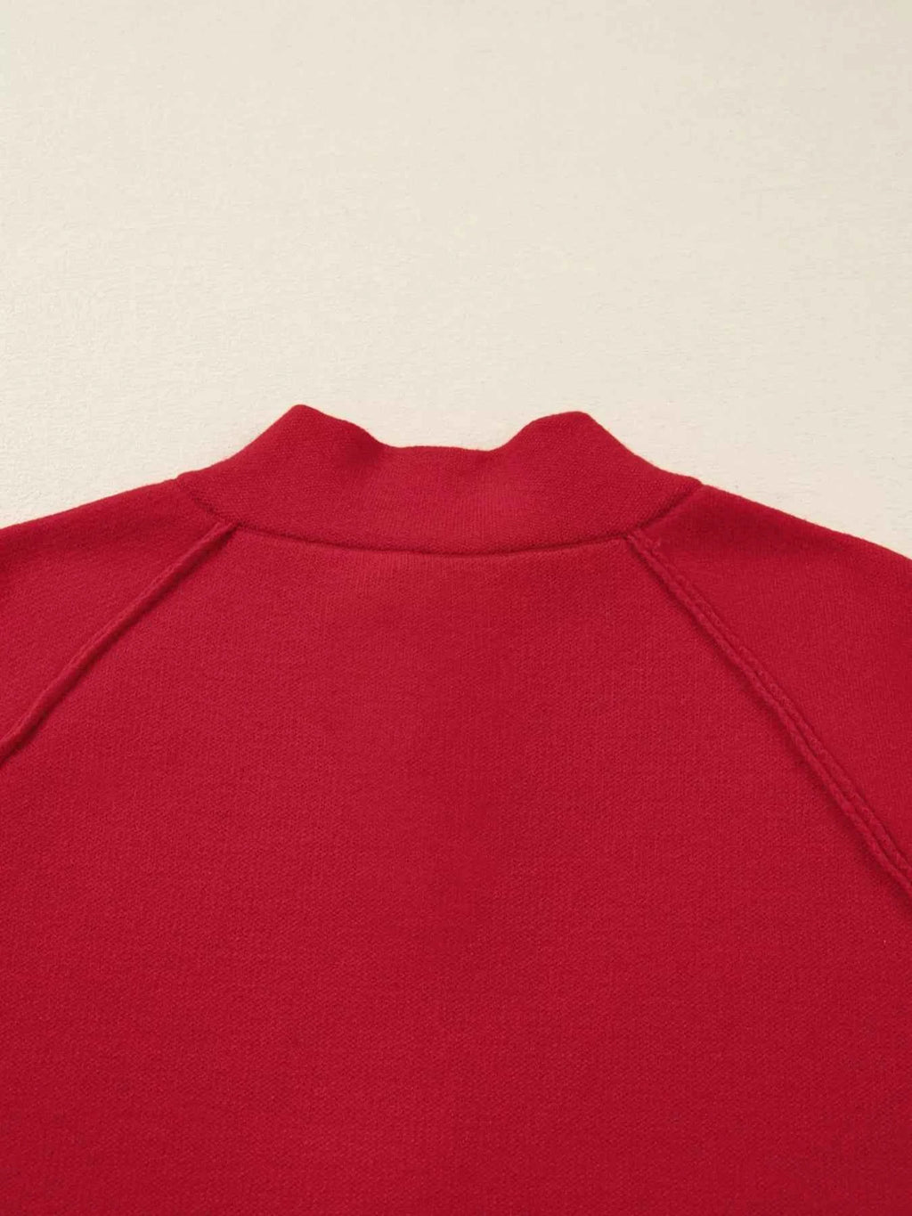Scarlet Collared Button-Front Cardigan