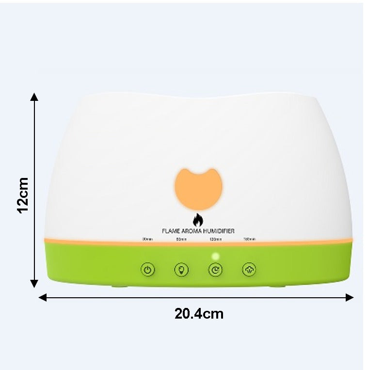 Flame Effect Essential Oil Diffuser & Cold Mist Humidifier — 120ml | Aromatherapy Air Purifier | Home, Spa & Nursery — Prime Trend Market