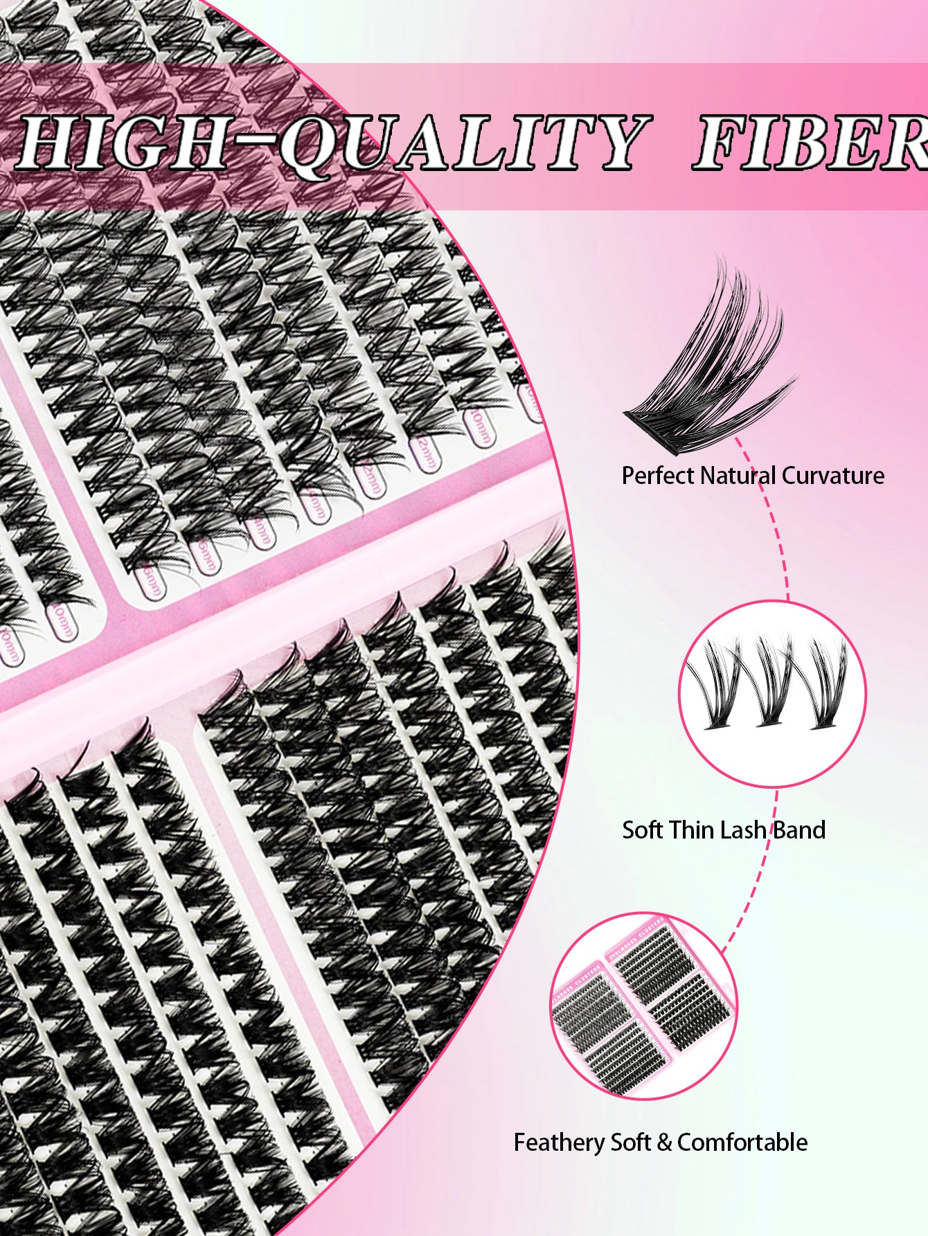 3D False Eyelashes — Multi-layered Realistic Natural Look | Soft Comfortable Nude Makeup — Prime Trend Market
