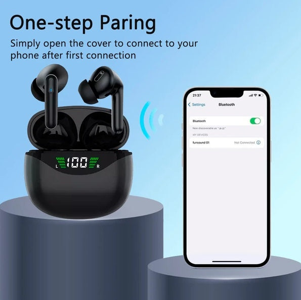 ANC Pro Wireless Earbuds | Bluetooth 5.1 IPX8 Waterproof with LED Charging Case — Prime Trend Market